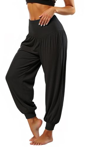Neteson Pantaloni Harem Donna Estivi Lunga Pantalone Modale Pilates Baggy Pantaloni Yoga Pants Workout Sportivi Jogging Danza