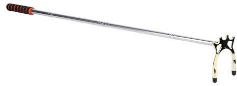 Fdit Pont de Queue de Billard Rétractable, Repose-Queue de Billard Télescopique Réglable et Portable avec Tête de Pont Amovible pour Différents Types de Piscine