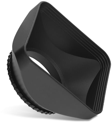 CELLONIC Parasol DV Ø 58mm Compatible con Ø 58mm Universal Lens Hood de Rosca, Protector Solar para Objetivos Rectangular/Angular