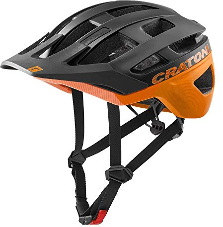 Cratoni Allrace Helme Schwarz/Neonorange Mat L