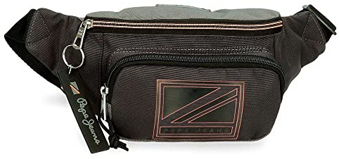 Pepe Jeans Cody Riñonera con Bolsillo Negro 35x13x5 cms Poliéster