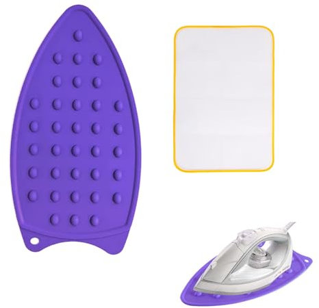 Pad in Ferro Resistente al Calore, Panno da Stiro, Tappetino in Silicone per Ferro, Tappetino di appoggio per Ferro da Stiro in Silicone, Poggia Ferro da Stiro Silicone, Panno Stiro Antilucido