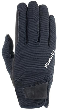 Roeckl Sports Meura Gants d'équitation d'hiver, pour l'extérieur, Noir, 8,5