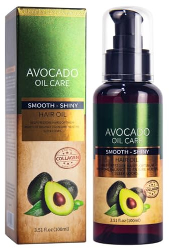 NAOLVE Avocado Oil for Hair, Avocado Hair Care Oil, Moisturizing, Nourishing & Strengthening, for All Hair Types