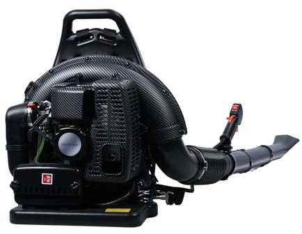 Souffleur de feuilles à essence, 665 CFM, 63 cc 3 CV, 2 temps, sans fil, alimenté au gaz, souffleur de jardin, pour l'entretien de la pelouse, la neige, les coins de voiture, la poussière