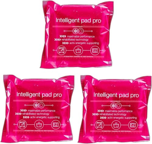 3er Set Kühlpacks Kühlpads - MADE IN GERMANY - 15x15 cm - Kalt & Warm Kompresse - Prellungen & Insektenstiche & Schmerzen Gel Kühlkissen & Kühlakku (Pink)