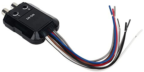 Cocoarm Convertisseur Audio Automobile High en Convertisseur à Bas Niveau CONTRUTTEUR DE SORTIE DE LIGNE DE MANCHE AVEC LA SORTIE RÉGLABLE 6: 1 Pour les Amplificateurs Audio Massifs