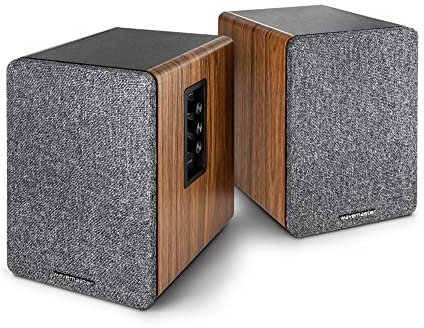 Wavemaster Base - Regallautsprecher-System (30 Watt) mit Bluetooth-Streaming und Kopfhörerausgang, Aktiv-Boxen, Nutzung für TV/Tablet/Smartphone (66500)