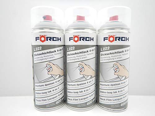 FORCH 4 in 1 RAL 7040 FENSTERGRAU GRAU DICKSCHICHTLACK Lack Spray SPRAYDOSE 400ML (3)