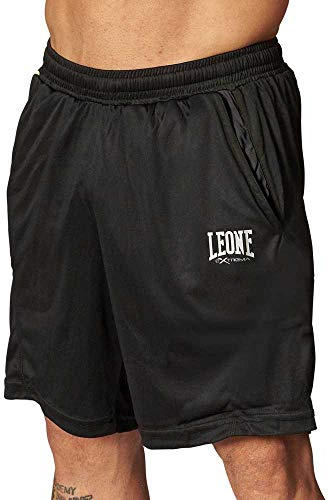 LEONE 1947, Pantalones Cortos Con Logotipo, Negro, L, ABX112