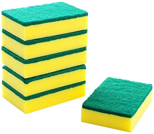 STERLING PRODUCTS Absorbent Kitchen Dishes Washing Up Sponges, Foam, Standard, Pack of 6 Extra Large