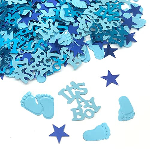 CHEERYMAGIC Baby Shower Confetti - Its A , Glitter Confetti Sprinkles for Birthday Party Table Scatters decor, Table Scatter Confetti Baby Gender Reveal Jungle Birthday decor A3BSZX ( A)