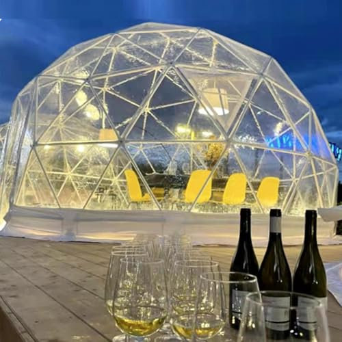 Tenda A Cupola Da Giardino Igloo Bubble Da 10/12 Piedi, Tenda Trasparente Per Esterni Per Attività Commerciali/Punti Panoramici/Ristoranti Con Cielo Stellato/Salone Dell'Auto/Fotografia,3.6m