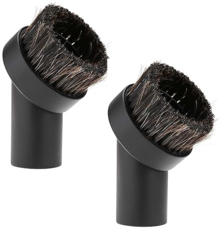 2 Pcs Dusting Brush for Henry Hoover Attachments, Hose Brushes for Henry Hoover Head, 32mm Universal Replacement Round Horse Hair Dusting Brush Head Accessories Tool