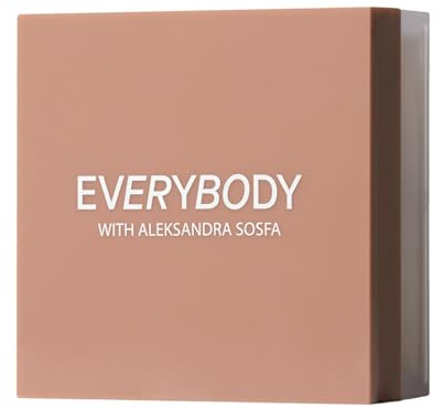 EVERYBODY LONDON transparent fixeringspulver 6,5 g, matt inställning pulver med blureffekt, minimerar porlinjer, vegan, icke-komedogen, djurförsöksfri