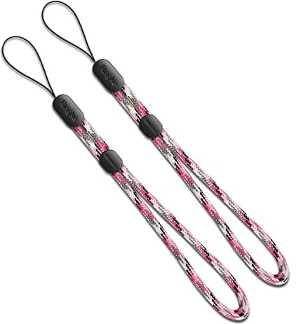 Ringke Lanyard Dragonne Poignet [Pink Camouflage] [2-Pack] pour Téléphone, Smartphone, Caméra, DSLR, USB