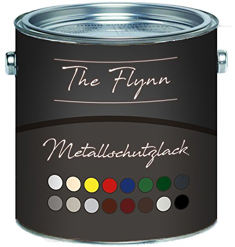 Metallskyddslack högkvalitativ metallskyddslack Utmärkt rostskydd – enastående täckförmåga – felfria färger! Metallack (1 L, Svart (RAL 9005)) The Flynn