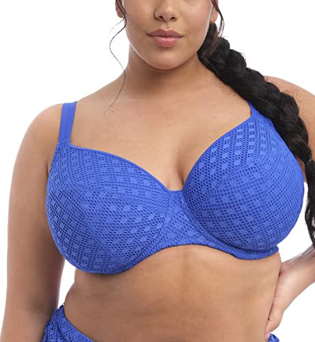 Elomi Swim Bazaruto Underwired Plunge Bikini Top (36J, Sapphire)