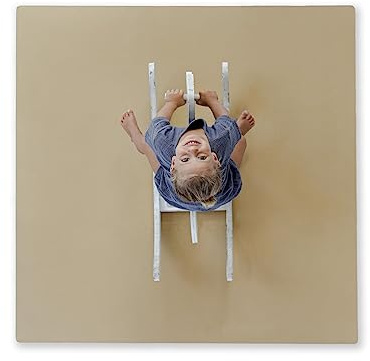 Toddlekind Solid Color Foam Play Mat 4x4 Baby Playmat. Stylish, Non-Toxic, Odorless, Plain Design Puzzle Play Mat 0m+ (Beige)