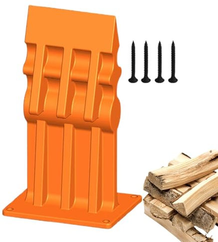 Divisor de leña para leña, separador de leña eficiente, herramientas para cortar leña, práctico cortador de leña de hierro fundido, separador de madera para barbacoa de camping