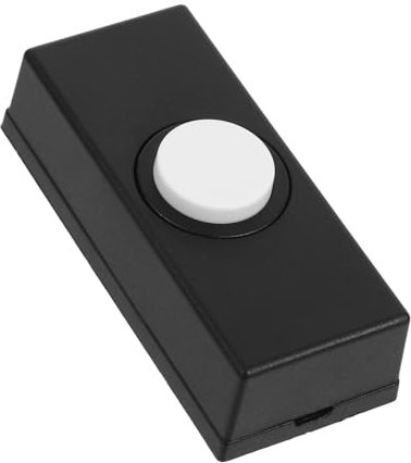 Hemobllo Retro Doorbell Button Wall Mounted Switch Traditional Chime Button Replacement for Home Front Door