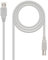PRENDELUZ Cable USB 2.0 para Impresora conectores tipo A macho a B macho 1 metro beige compatible con escáneres, impresoras