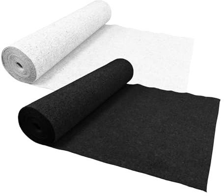 PureFlow® Base para piscina Basic (42 m², 2 paneles de 21 x 1 m, fieltro PES negro, 200 g, grosor 2 mm)