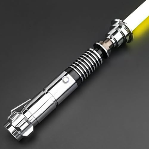 Lightsaber Heavy Dueling Lightsabers for Adults- Motion Control Length 46.46in(118cm) Metal Hilt Light Saber with 16 Sound Fonts 12 Colors,Smooth Swing Premium FX Sabers Christmas/Halloween Cosplay