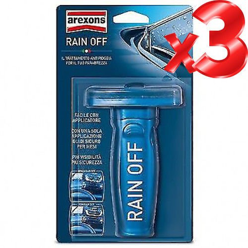 RAIN OFF auto, anti pioggia, spazzole vetri auto.- Offerta Limitata 3 pezzi