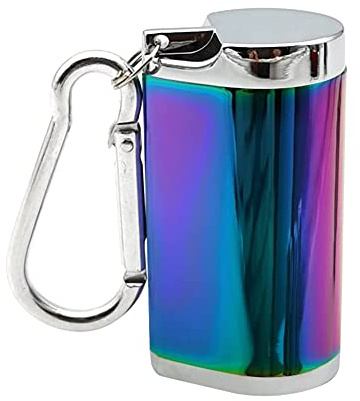 BYNYXI Fickaskkopp, cigaretter bil askkopp med lock, metall askkopp mini fickaskkopp rökfri reseaskkopp för resor askkopp to go – 6 cm x 3 cm x 2 cm
