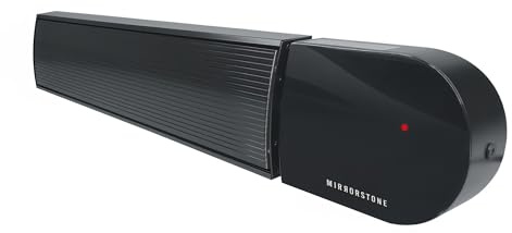 Mirrorstone 2400w Black Ionis Infrared Bar Heater Non-Remote