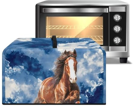 Xoenoiee Copertura antipolvere per microonde, tostapane, forno a microonde, con manico, per piccoli elettrodomestici da cucina, grande