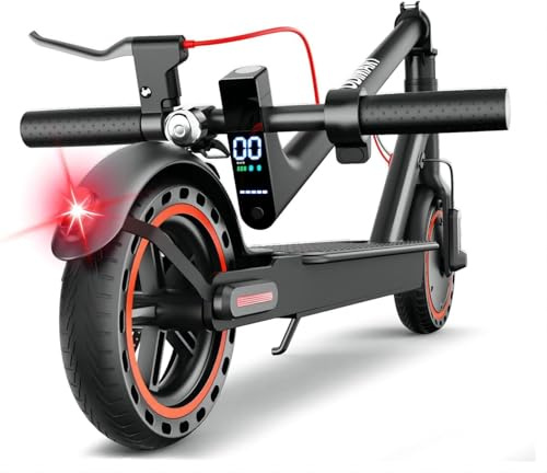 T3 Versión Mejorada Patinete Eléctrico Adultos - Certificación CE, Ultraligero & Antirrobo, 350W, 35KM Autonomía, 8.5 Neumáticos Macizos, 25km/h, Plegable con App para Desplazamientos Diarios
