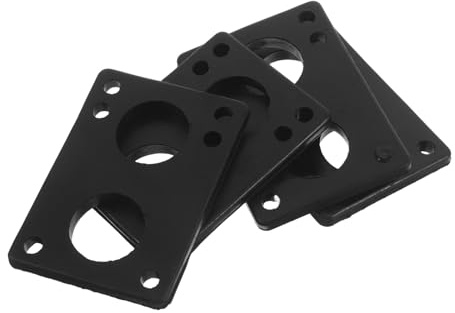 JUMPLAWN 4 St Skateboard Riser Pads i Slitstark Gummi Stötdämpande och Vibrationsabsorberande för Cruiser och Longboard Skyddar Bräda och Leder Universella Distanser för Skateboardtruckar
