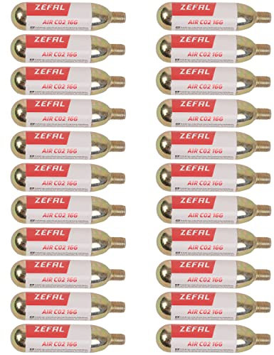 ZEFAL 16G CARTRIDGE-20PC Display Box CO2 Cartucho, Ciclismo, Multicolor, Talla única