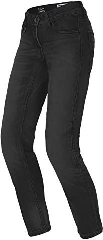 SPIDI Pantalones Vaqueros para Mujer, Estilo j-Tracker, para Moto Donna, Negro, 36