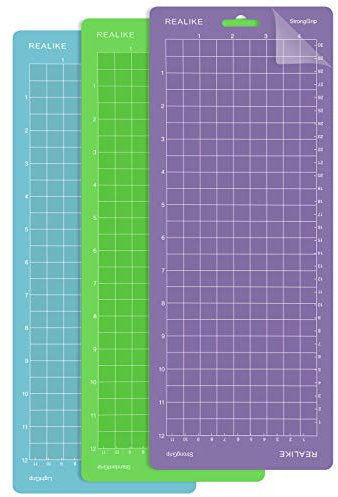 REALIKE Schneidematte für Cricut Joy Schneideschreibmaschine Ersatzkleber klebrige Schneidematten für das handwerkliche Nähen (4.5X12inch 11.4cmx30.5cm, Variety Grip For Cricut Joy)