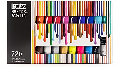 Liquitex Acrylic Basics Set of 72 x 22 ml Colours