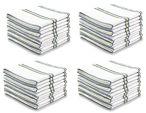 Bronwen Mathews® Dish Cloths Cleaning Hygiene 100% Cotton Antibacterial Absorbent Lint Free Cloths Kitchen Towels Washing Up Dishcloths Tea Towels Set (Pack of 40)