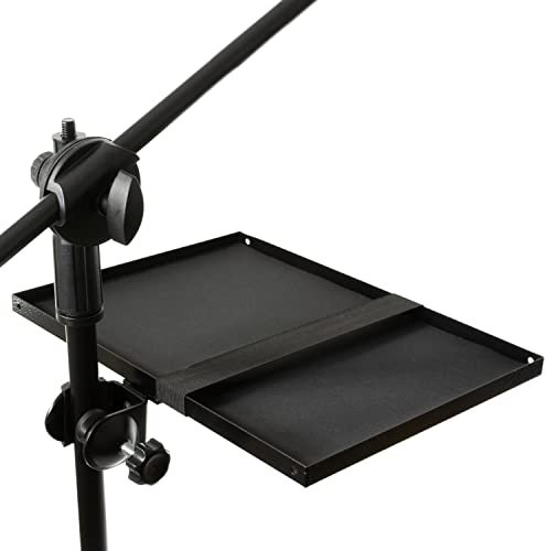 Large Microphone Stand Rack Tray Mic Stand Tray Holder- For Stage/Studio/Classroom - 13 x 9 NEW VERSION STAND NOT INCLUDED