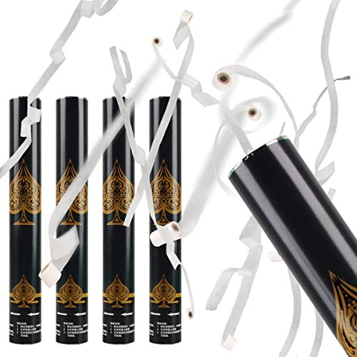 XiXiRan Sparacoriandoli 4 Stili - Cannone Coriandoli per Compleanno, Matrimonio e Laurea - Tubi Carta Popper