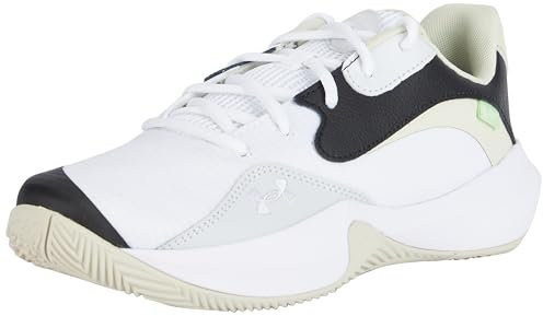 Under Armour Ua Lockdown 7 Herren-Basketballschuhe, niedrig, White Silt White, 44.5 EU