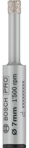 Bosch 1x PRO Ceramic Bohrer-Set für Bohrmaschinen/Schrauber, zylindrischer Schaft (für Fliesen, Harte Fliesen, Ø 7 mm, Professional Zubehör Bohrmaschine/Schrauber)