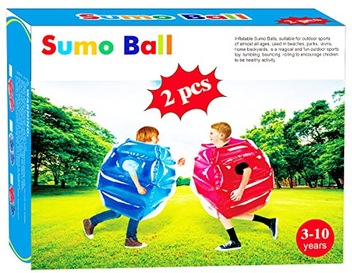 ZHUYNXIR 2 PC Sumo balls for kids, Bumper balls for Kids, kid sumo Balls, Sumo game ball for kid outdoor team gaming play for 3+ ages