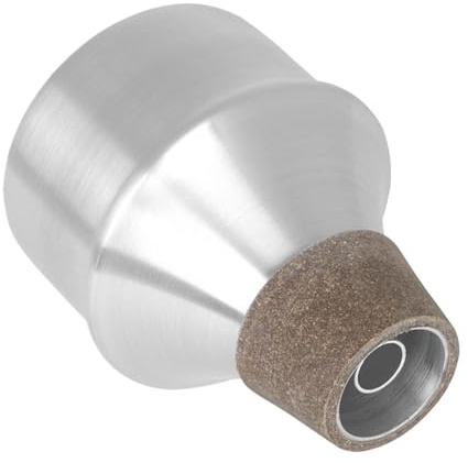 ETUCYNG Trompeta silenciosa recta, dispositivo de práctica silenciador de trompeta, ayuda de silencio de aleación de aluminio, accesorios de trompeta de repuesto ligeros, accesorios de instrumentos