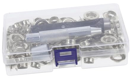 Cabilock 100 Set Kit Di Punzonatura Ghido Per Le Gocce Kit Pinze Per Occhiali Da Ginnastro Kit Di Idrometro Per Occhiali Professionale Kit Metallico Metallico Per Artigianato in Pelle