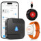 CallToU WiFi Tuya Smart Notfallknopf für Senioren,tragbares Notfallarmband Notrufknopf für Senioren,Hausnotruf mit 1 Notfallknopf,1 Armband,1 Empfänger für Senioren,Behinderte,Kinder