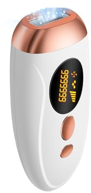 Epilatore Luce Pulsata IPL con Funzione Ghiaccio, 999,999 Flash, 5 Livelli di Energia, Epilazione Laser per Donna e Uomo, Viso, Ascelle, Corpo, Gambe, Risultati Duraturi e Indolori