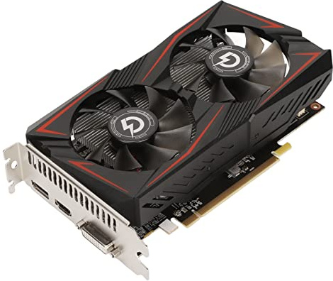 Tarjeta Gráfica RX550 4G GDDR5, Soporte de 128 bits DP DVI HDMI PCI Express 2,0, Ventiladores de Refrigeración Duales GPU PC Gaming Tarjetas Gráficas de Vídeo para Ordenador