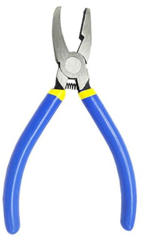 Baoblaze Glass Pliers with Flat Jaws Glass Grozing Pliers with Comfort Grip Handle Heavy Duty Glass Cutter Tool for Stained Glass Work, Glass Trimming Plier